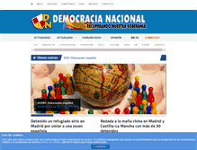 Tablet Screenshot of democracianacional.org